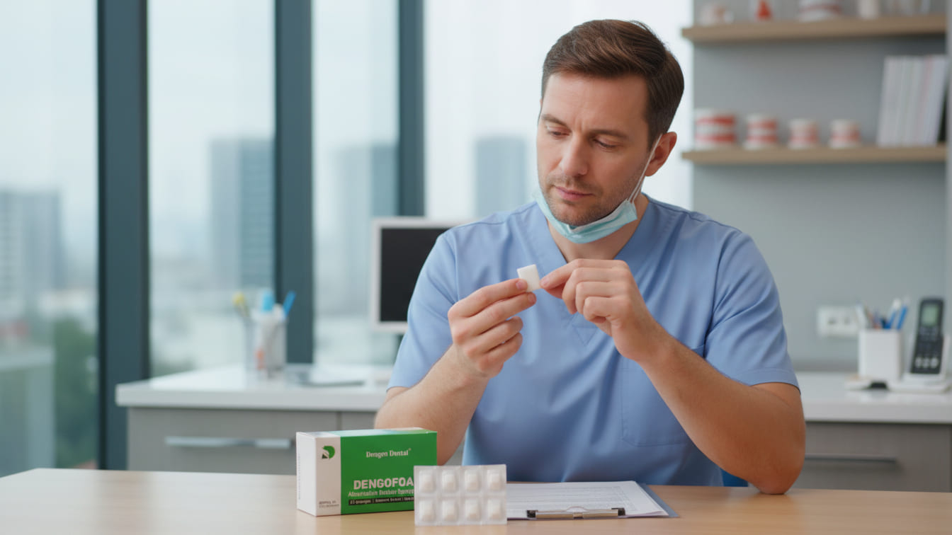 Гемостатична губка Dengofoam 10*10*10 мм 32шт\уп Характеристики