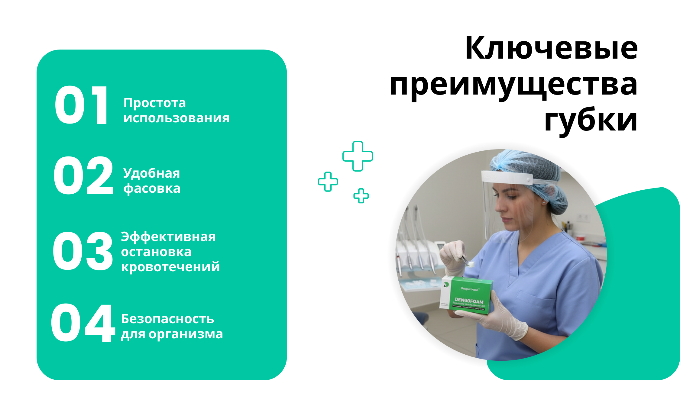 Ключевые преимущества губки в магазине Kiev Dent