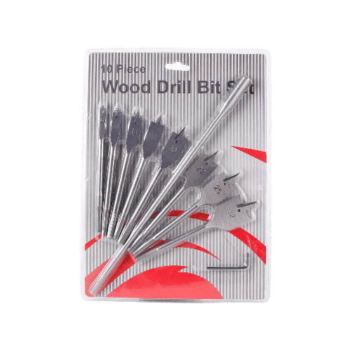 Набор перьевых сверл по дереву 6–32 мм с удлинителем (10 предметов) от компании MIX Инструмент