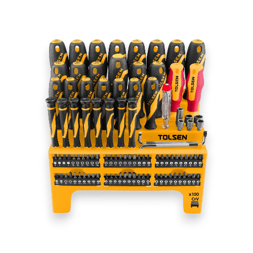 Набор отверток Tolsen 20185 - Профессиональный набор бит 100 шт от компании MIX Инструмент