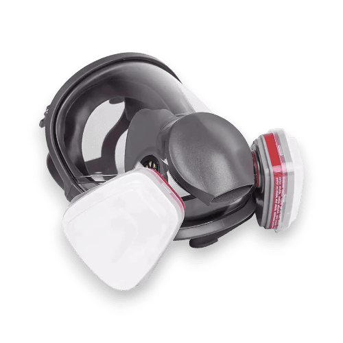 Защитная полнолицевая маска-респиратор типа 3М с фильтрами от компании MIX Инструмент