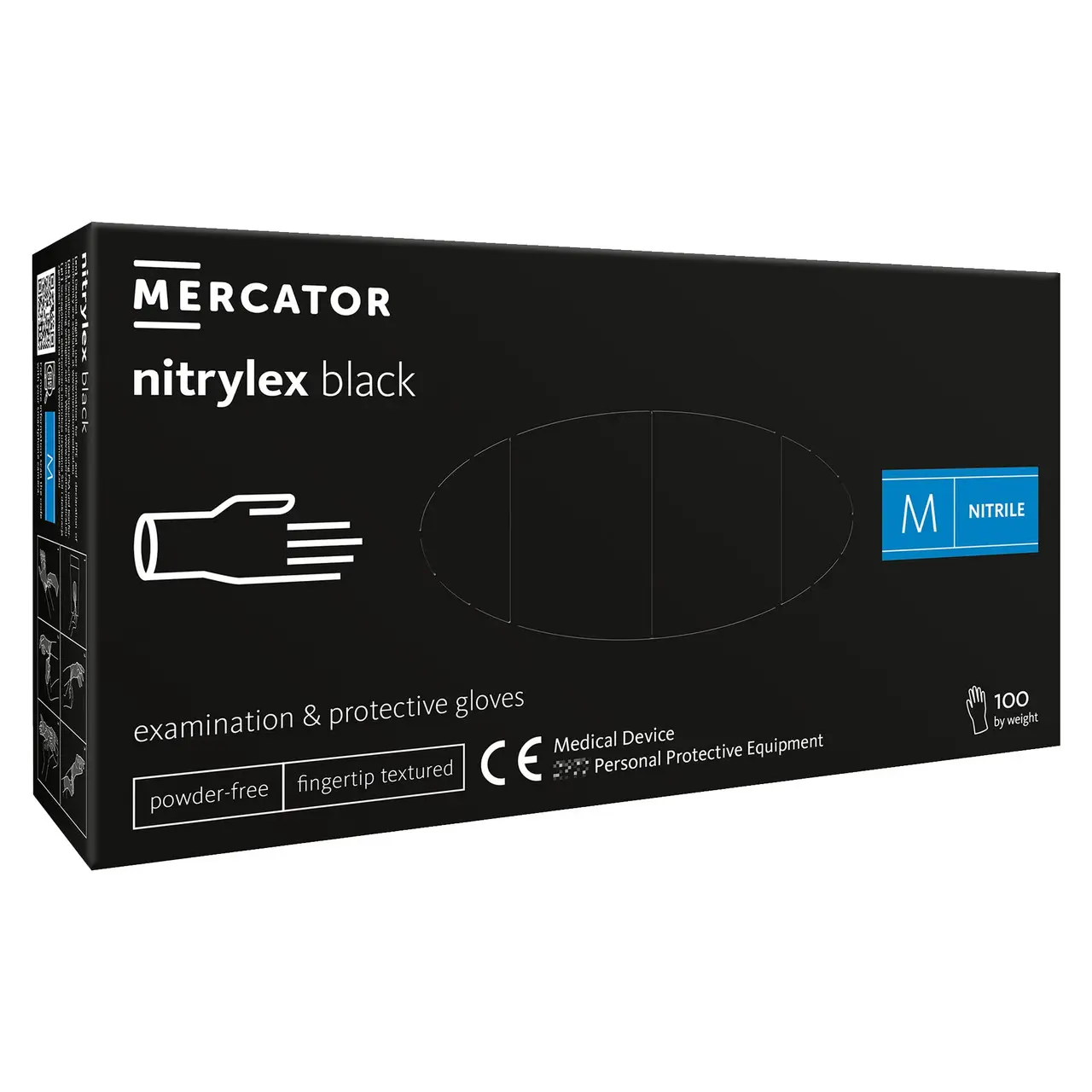 Нитриловые перчатки Nitrylex Black купить в Киеве