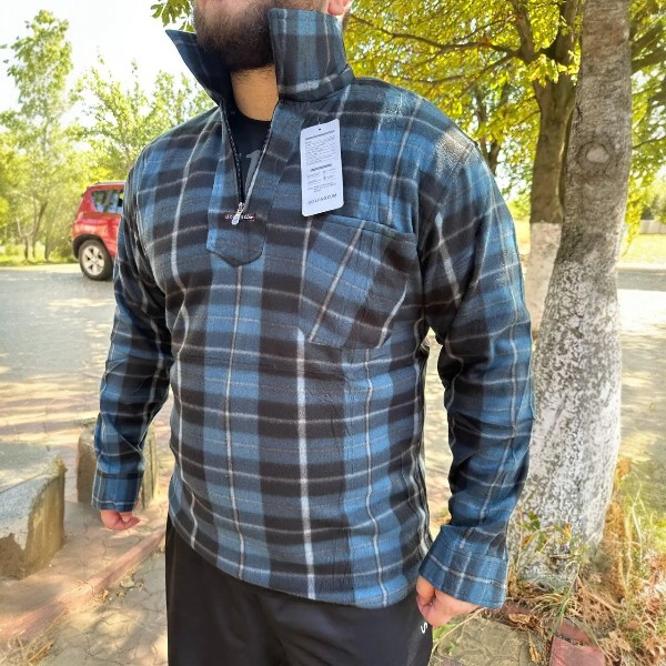 Теплые мужские рубашки на флисе «AO.LONG» Art:
                        С17 от интернет-магазина “Эврика”