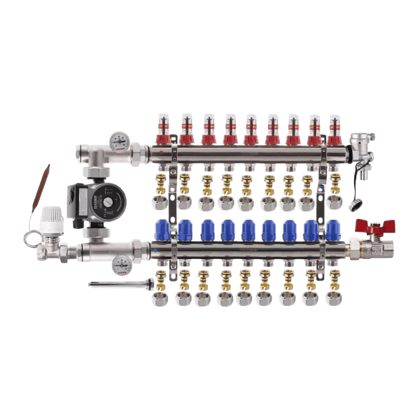 Koer боковой коллектор с насосом от компании «Отопление плюс»
