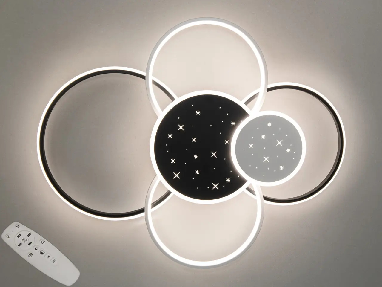 Купить LED люстру с пультом на 115 Вт от интернет-магазина S-svit