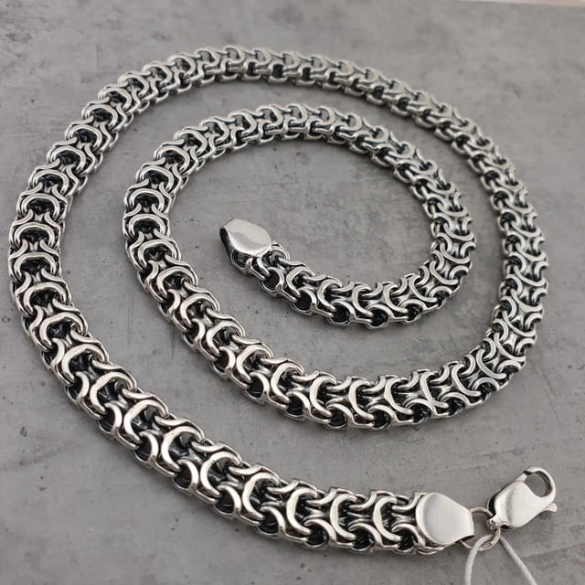 Купить мужские серебряные цепочки 50 см в интернет-магазине «Серебряная планета»