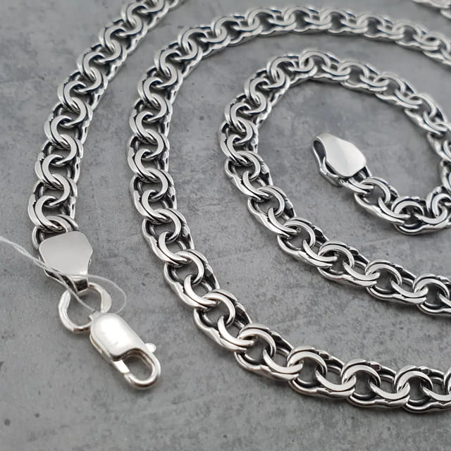 Цены на серебряные цепочки 55 см мужские в интернет-магазине «Серебряная планета»